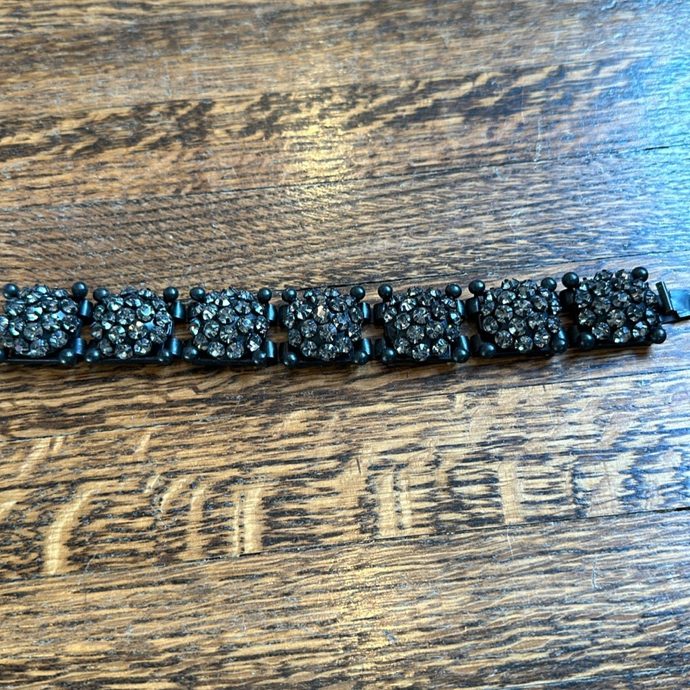 Black crystal bracelet